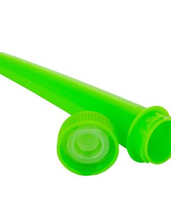 Child Resistant Opaque Lime Conical Tube 102 mm