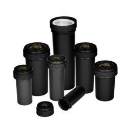 Opaque Black Reversible Cap Vials