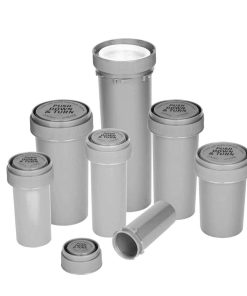 Opaque Silver Reversible Cap Vials