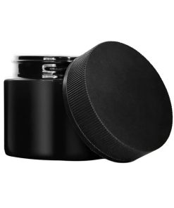 CR Black Flush Cap Jars Glossy
