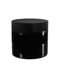 Glossy - CR Black Flush Cap Jars 2 oz