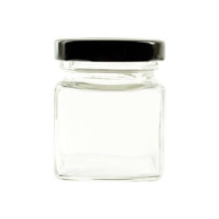 2oz Square Glass Jar