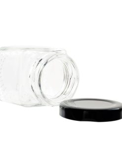 2oz Square Glass Jar
