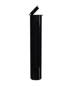 Child Resistant Black Vape Cartridge Tubes 80 mm