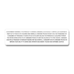 Government Warning label California