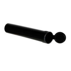 Child Resistant Vape Cartridge Tube Black 80MM