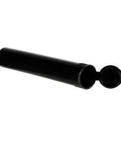 Child Resistant Vape Cartridge Tube Black 80MM