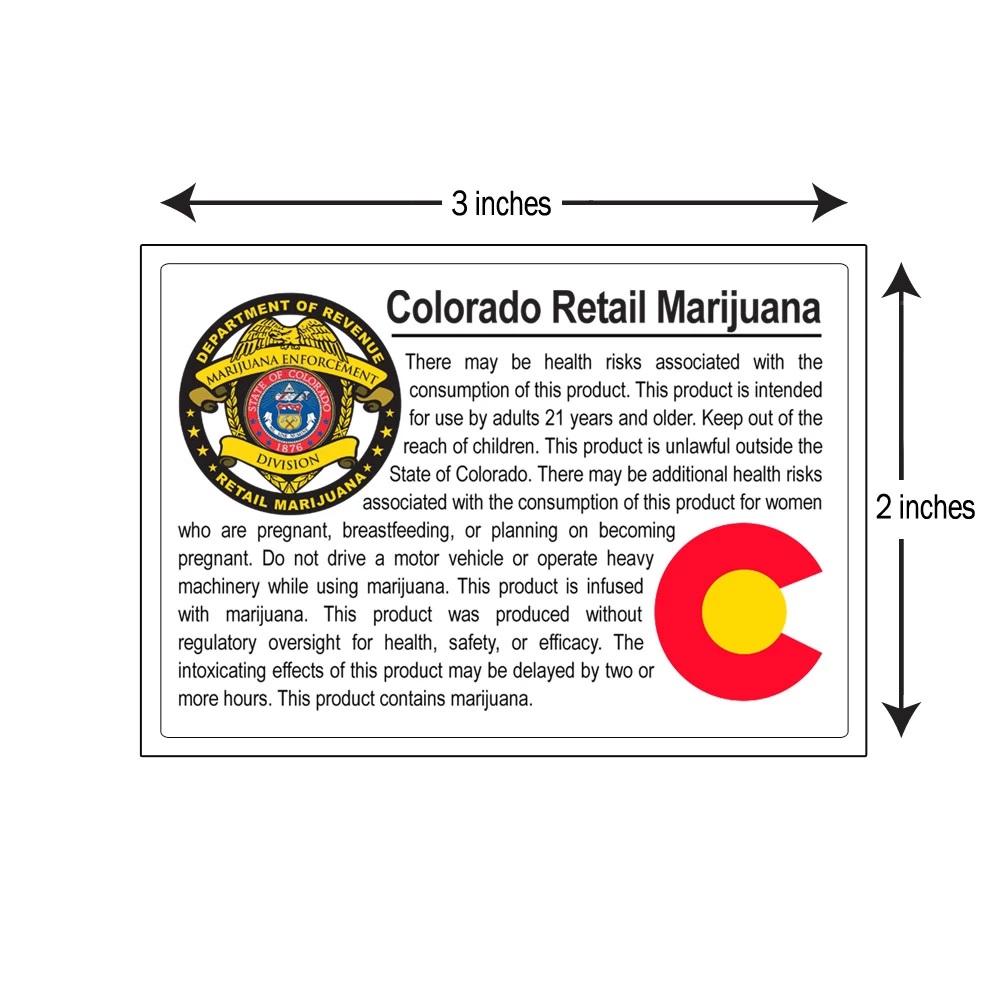 Retail Marijuana Compliant Labels Colorado Marijuana Compliant Labels
