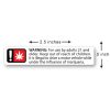 Oregon Compliant Generic Warning Labels - 1000 Labels/Case 3 Generic Warning Label 1