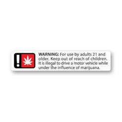 Oregon Compliant Generic Warning Labels