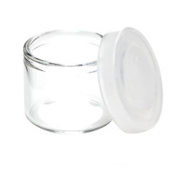 are non-sticky containers that are used to store wax, cream, oil and other small items used in canna packaging.