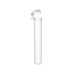 Joint Tube Doob Tube with Pop Top - 98mm - WHITE - LDPE Plastic