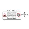 Warning Edible Massachusetts - 1,000 Massachusetts /Case 5 Massachusetts Warning Edible