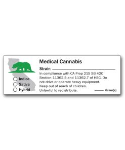 California State Design -Medical Marijuana Labels