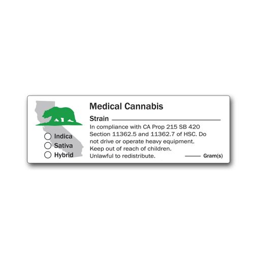 California State Design -Medical Marijuana Labels