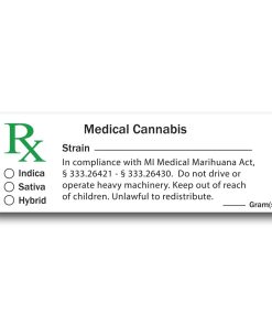 Michigan Compliant - Medical Marijuana Labels