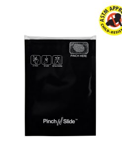 ASTM Child Resistant Black Pinch N Slide Exit Bags