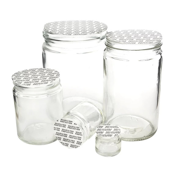 1 Gallon Clear Plastic Jars with Ribbed Liner Screw On Lids, BPA Free, PET  Plastic, Made in USA, Bulk Storage Containers 2 Pack (1 Gallon (Square))