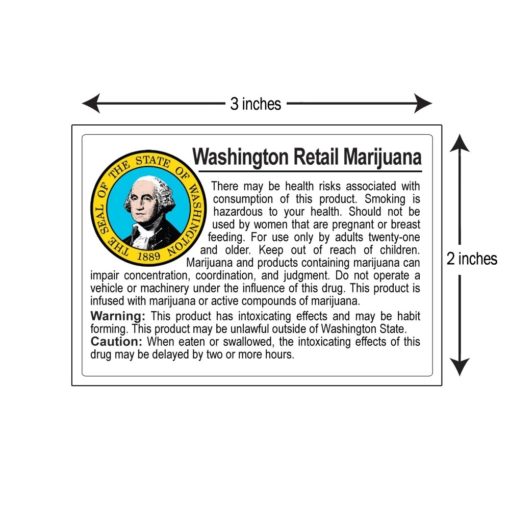 Washington Compliant Labels Retail Marijuana 1 Roll 4