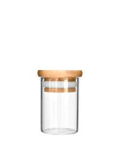 1 oz Glass Jars Wooden Lid