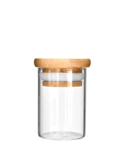 2 oz Glass Jars Wooden Lid