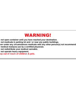Generic Marijuana Warning Labels