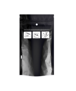 Child Resistant Black Dymapak Bags 1/4 Ounce