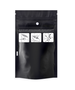 Child Resistant Black Dymapak Bags 1/8 Ounce
