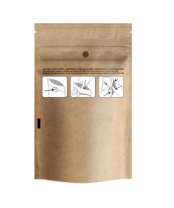 Child Resistant Kraft Dymapak Bags 1/8 Ounce