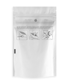 Child Resistant White Dymapak Bags 1/8 Ounce