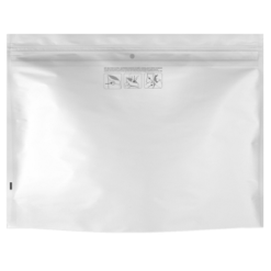 Child Resistant Dymapak White Bags - 12″ x 9″