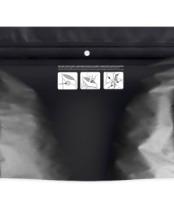 Black Child Resistant Dymapak Bags - 8″ x 6″