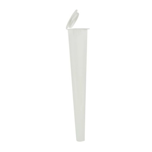 Child Resistant Opaque White Conical Tube 109 mm