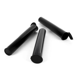 120mm Opaque Black Pre-Roll Tubes