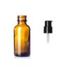 Amber Glass Boston Bottle w/ Treatment Pump 1 oz
