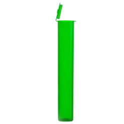 Child-Resistant Lime Green Pre-Roll Tubes 90 mm