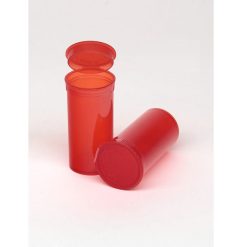 13 Dram Translucent Red Pop Top Containers