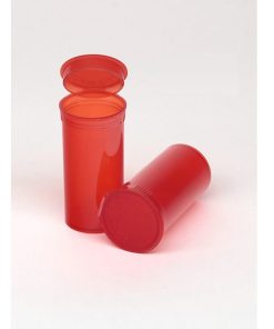 13 Dram Translucent Red Pop Top Containers