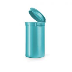19 Dram Opaque Aqua Pop Top Containers
