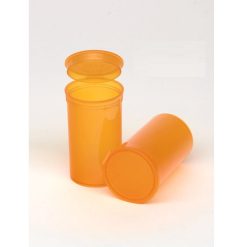 19 Dram Translucent Amber Pop Top Containers