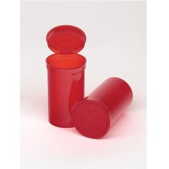 19 Dram Translucent Red Pop Top Containers