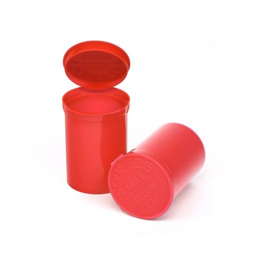 30 Dram Opaque Strawberry Pop Top Containers