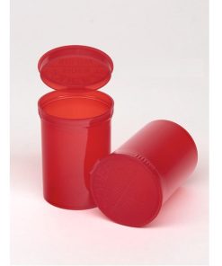 Philips 30 Dram Translucent Red Child Resistant Pop Top Vial