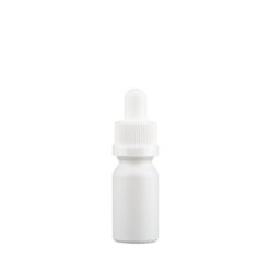 CR Matte White Glass Dropper Bottles 10 ml