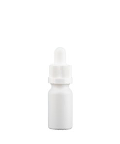 CR Matte White Glass Dropper Bottles 10 ml