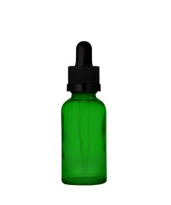 CR Matte Green Glass Dropper Bottles 30 ml