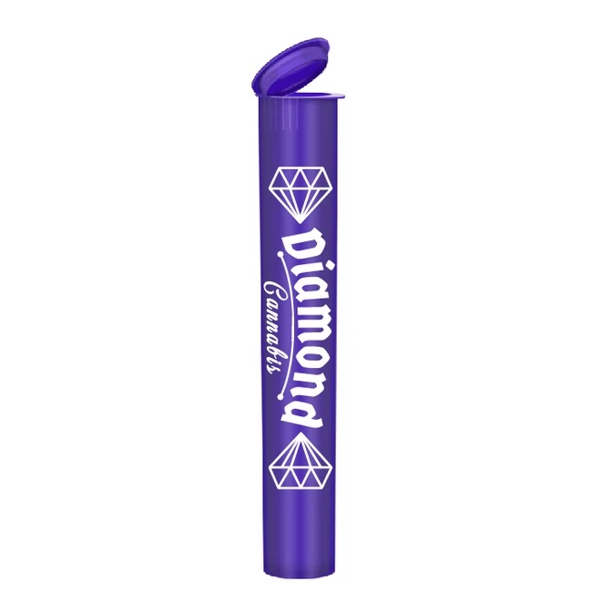 custom printed pre-roll tubes purple