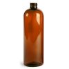 16oz PET Cosmo Round Bottles Plastic Amber