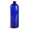16oz PET Cosmo Round Bottles Plastic Blue