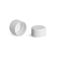 white polypropylene ribbed pe lined plastic caps